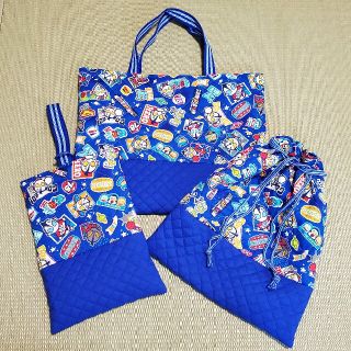 専用　入学入園セット(レッスンバック、上履き入れ、巾着袋)(バッグ/レッスンバッグ)