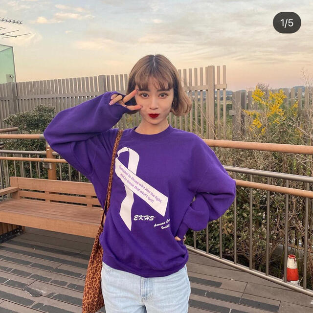 vintage purple sweat メンズのトップス(スウェット)の商品写真