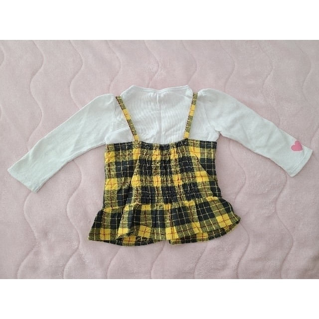 BABYDOLL(ベビードール)の【サイズ:９０cm】BABY DOLL 女の子 長袖 ３点セット キッズ/ベビー/マタニティのキッズ服女の子用(90cm~)(Tシャツ/カットソー)の商品写真