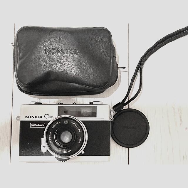 フィルムカメラVintage カメラ　KONICAコニカC35 Film Camera