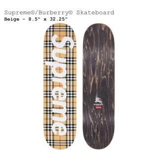 シュプリーム(Supreme)のsupreme Burberry skateboard deck beige(スケートボード)