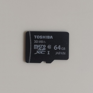 トウシバ(東芝)のTOSHIBA マイクロsdカード 64gb(PC周辺機器)