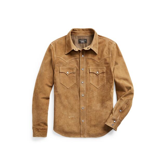 RRL - 新品　Ralph Lauren RRL スエード ウエスタン シャツ ジャケット