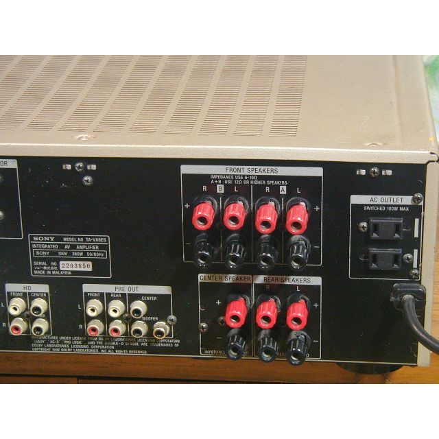 ☆【高音質】SONY TA-V88ESアンプ。 当時¥150,000の通販 by ☆【高音質】SONY TA-V88ESアンプ。 当時¥150,000の通販 by