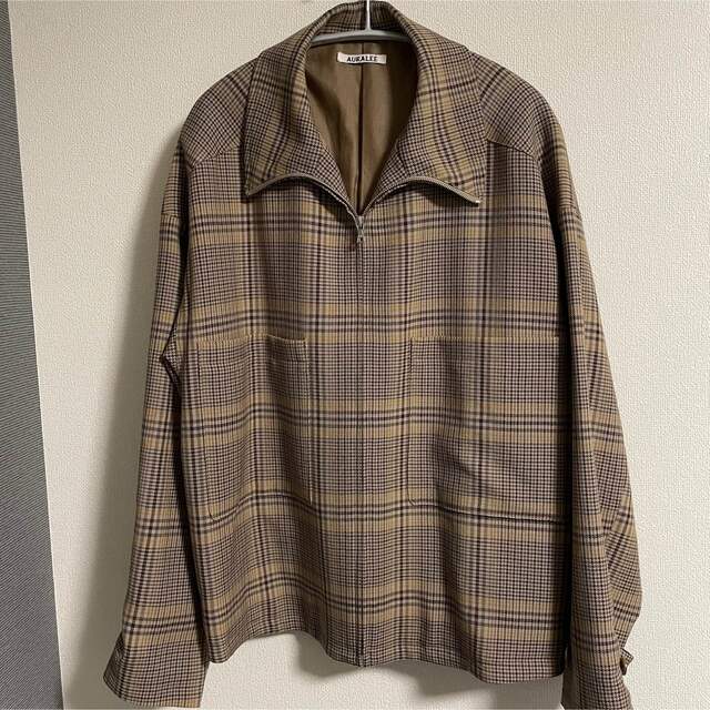 【試着のみ未使用】19AW  AURALEE check blouson 4