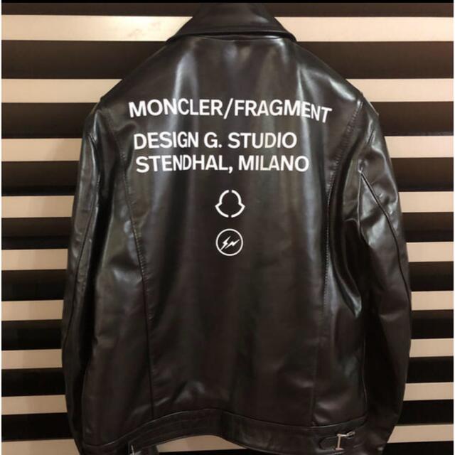 MONCLER(モンクレール)のMONCLER × fragment  × Lewis Leathers メンズのジャケット/アウター(ライダースジャケット)の商品写真