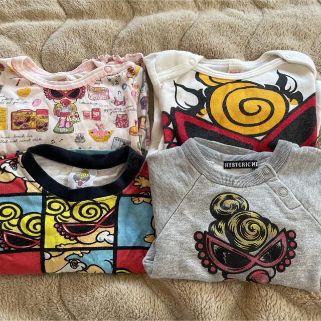 HYSTERIC MINI(ヒステリックミニ)のヒスミニ4点セット キッズ/ベビー/マタニティのベビー服(~85cm)(Ｔシャツ)の商品写真