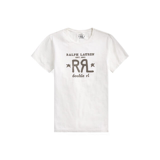 ダブルアールエル(RRL)の新品　Ralph Lauren RRL ロゴ クルーネック Tシャツ　(Tシャツ/カットソー(半袖/袖なし))