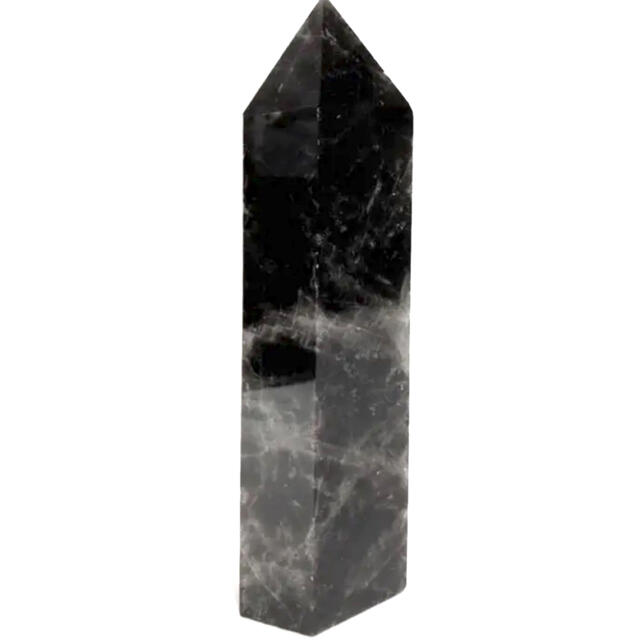 天然モリオン 黒水晶 原石 876g 高さ18.5cm 自立 魔除け 邪気払い 置物