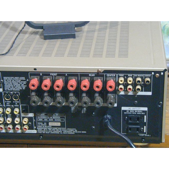 SONY STR-V939X AVレシーバー 動作良好 パネル無し SONY STR-V939X AVレシーバー 動作良好 パネル無し