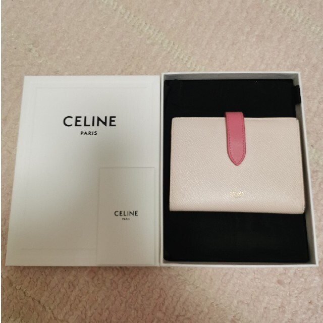 CELINE セリーヌ　ミディアム ストラップ ウォレット バイカラー 財布