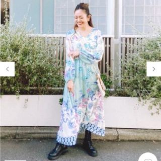 グレースコンチネンタル ペイズリー マキシワンピース/ロング