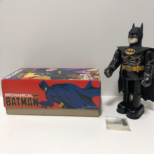 batman【希少】バットマン ビリケン商会 ブリキ おもちゃ ゼンマイ 可動品