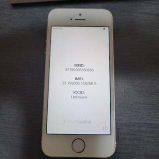 アップル(Apple)の[最終出品]iPhone5s 16GB ゴールド※ドコモ版(スマートフォン本体)