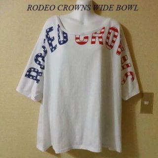 ロデオクラウンズワイドボウル(RODEO CROWNS WIDE BOWL)のRODEO CROWNS WIDE BOWLゆったりドルマンBIGロゴTシャツ(Tシャツ(半袖/袖なし))