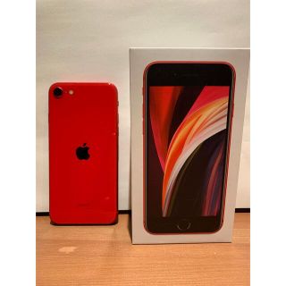 アップル(Apple)の【最終値下げ/美品】iPhone SE 第2世代 (SE2) レッド64 GB(スマートフォン本体)