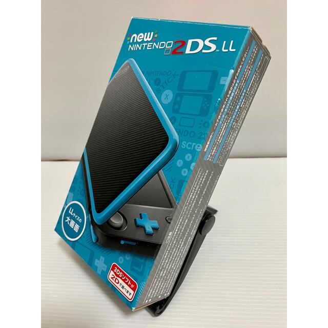 【箱付き】 Newニンテンドー2DS LL ブラック×ターコイズ  任天堂 8