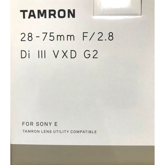 新品 タムロン TAMRON 28 75 2.8 Di III G2 SONY
