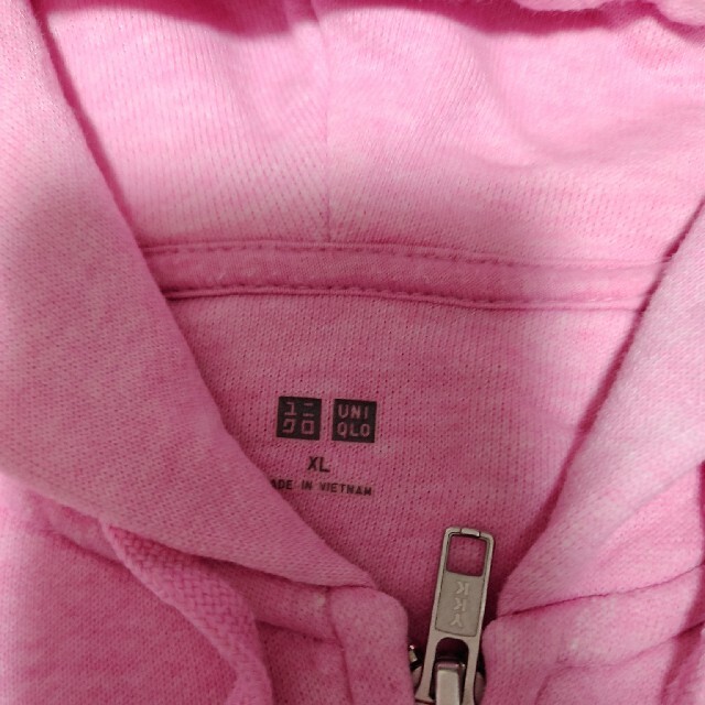 UNIQLO(ユニクロ)のピンクのパーカー　XL レディースのトップス(パーカー)の商品写真