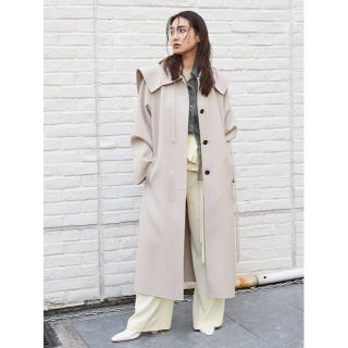 ーコートと FRAY I.D - ケープステンカラーツイルリバーコート