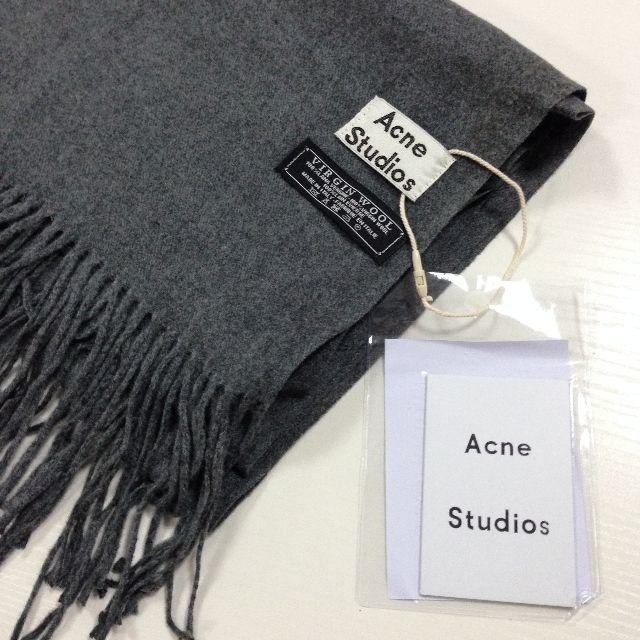 ACNE - アクネストゥディオズ Acne Studios マフラー ダークグレーの通販 by gsf's shop｜アクネならラクマ