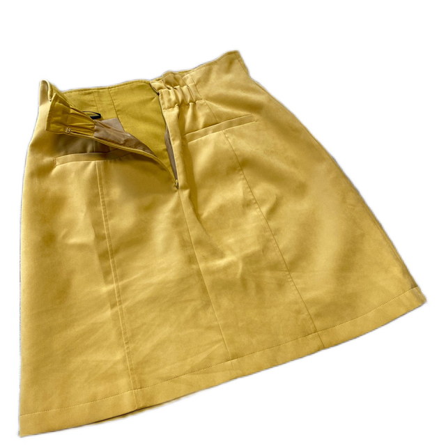 The Virgnia(ザヴァージニア)のThe Virgnia フロントボタン イエロー スカート 38 レディースのスカート(ひざ丈スカート)の商品写真