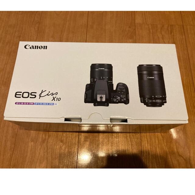 春の新作シューズ満載 Canon EOS KISS X10 ダブルズームキット BK
