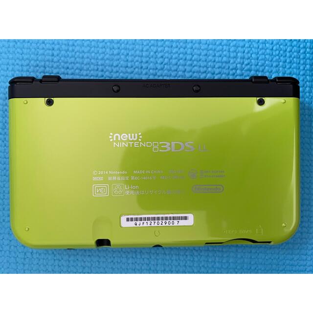 ニンテンドー3DS(ニンテンドー3DS)のNewニンテンドー3DS LL ライム×ブラック エンタメ/ホビーのゲームソフト/ゲーム機本体(携帯用ゲーム機本体)の商品写真