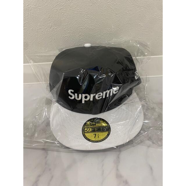 supreme キャップ 2022/aw ブラック ホワイト | フリマアプリ ラクマ