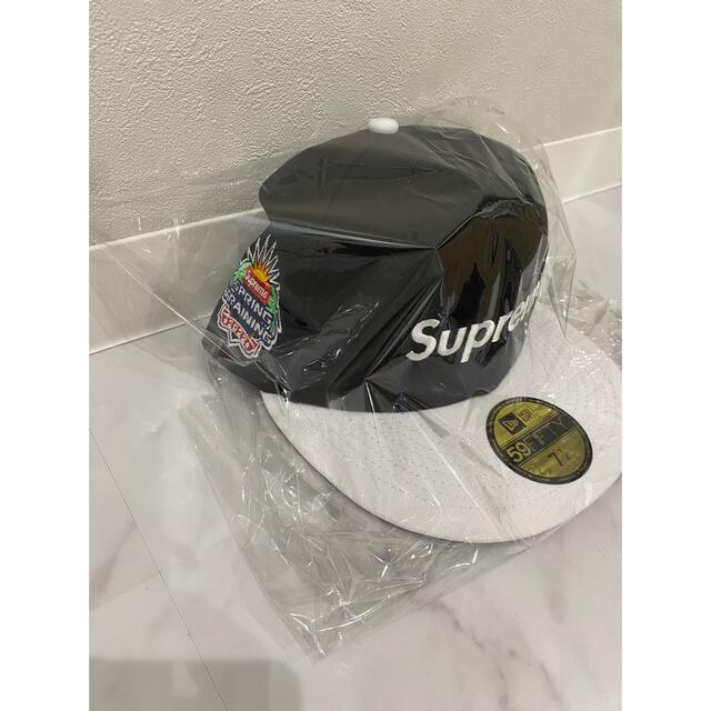 supreme キャップ 2022/aw ブラック ホワイト-onefleshmarriage.com