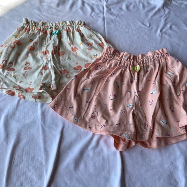 西松屋(ニシマツヤ)の柄ショートパンツ キッズ/ベビー/マタニティのキッズ服女の子用(90cm~)(パンツ/スパッツ)の商品写真