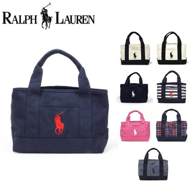 POLO RALPH LAUREN(ポロラルフローレン)の【にゃん太様☆専用】RALPH LAUREN  ボーダー  トートバック レディースのバッグ(トートバッグ)の商品写真