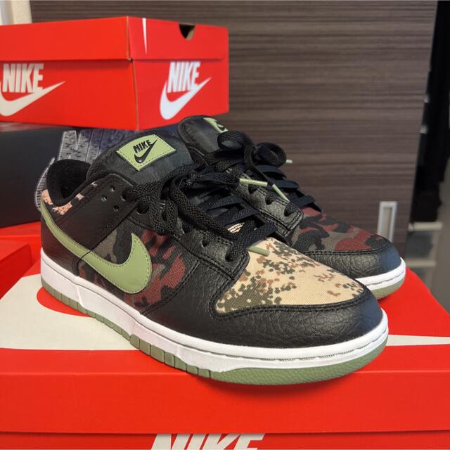 NIKE DUNK LOW SE BLACK MULTI CAMO 27.5cm