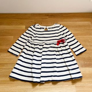 ベビーギャップ(babyGAP)のbaby gap 80サイズ　ボーダーワンピース (ワンピース)