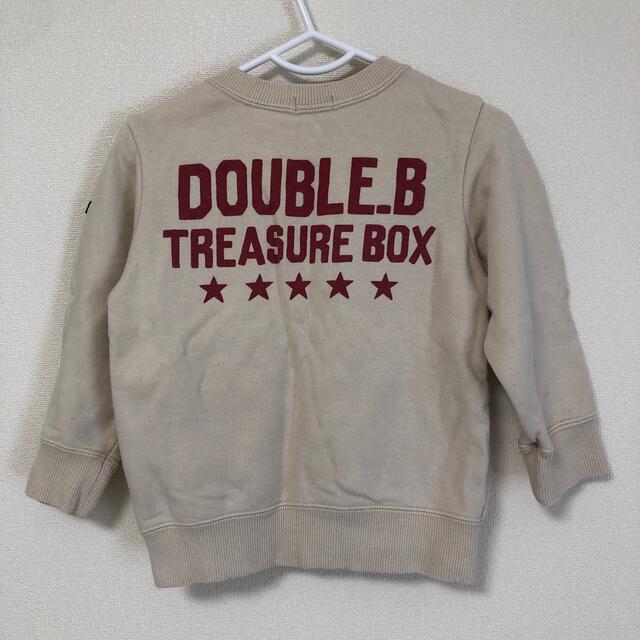 DOUBLE.B(ダブルビー)のDOUBLE.B  トレーナー キッズ/ベビー/マタニティのキッズ服男の子用(90cm~)(Tシャツ/カットソー)の商品写真