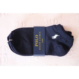 ポロラルフローレン(POLO RALPH LAUREN)のPOLO ラルフローレンのかわいいレディース用アンクルソックス【3足】【新品】(ソックス)