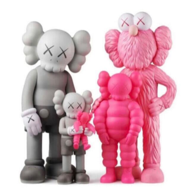 フィギュアKAWS FAMILY GREY/PINK/FLUORO PINK