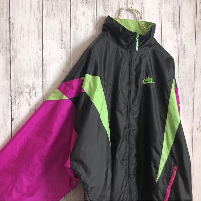 NIKE - NIKE銀タグ90sヴィンテージナイロンジャケットLマルチカラー