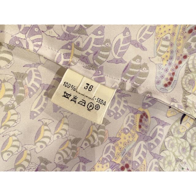 シルバーグレー サイズ エルメス カットソー シルク RENCONTRE OCEAN