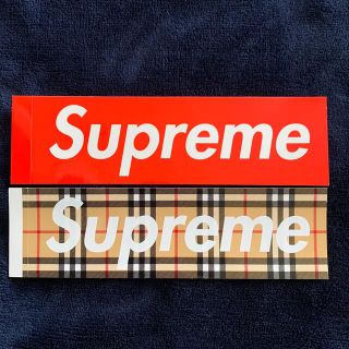 シュプリーム(Supreme)のSupreme ステッカー　Burberry box logo シュプ(その他)