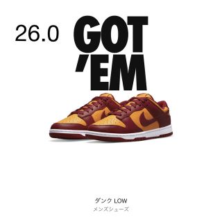 ナイキ(NIKE)のNike Dunk Low "Championship Gold" 26.0(スニーカー)