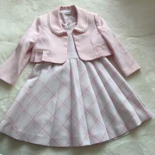 美品　sakura　ピンク　115cm ワンピースセット　女の子　卒園式　入学式(ドレス/フォーマル)