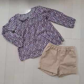 ベルメゾン(ベルメゾン)の花柄シャツ & ショートパンツ　セット(Tシャツ/カットソー)