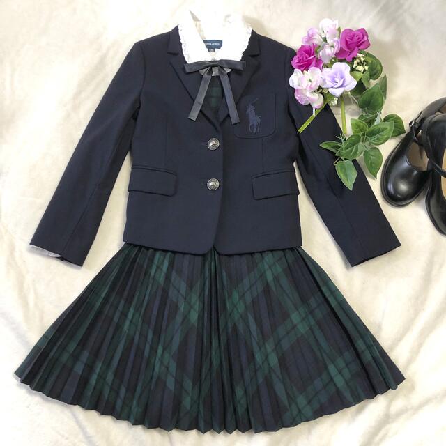 Ralph Lauren(ラルフローレン)のラルフローレン　女の子　卒園入学式　フォーマル3点セット120♡安心の匿名配送♡ キッズ/ベビー/マタニティのキッズ服女の子用(90cm~)(ドレス/フォーマル)の商品写真