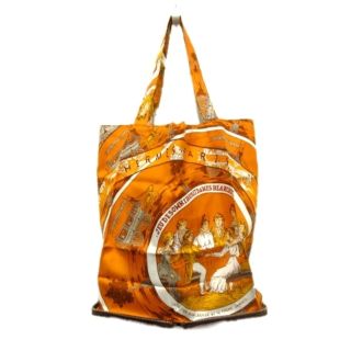 美品】エルメス HERMES エコバッグ ブラウン オレンジ 新品未使用-
