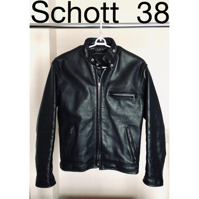 schott(ショット)のschott 【ショット】641  ライダースレザージャケット　38インチ メンズのジャケット/アウター(ライダースジャケット)の商品写真