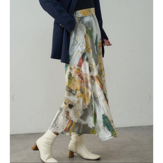 natural couture(ナチュラルクチュール)のにこるん様専用。アート柄スカート レディースのスカート(ロングスカート)の商品写真