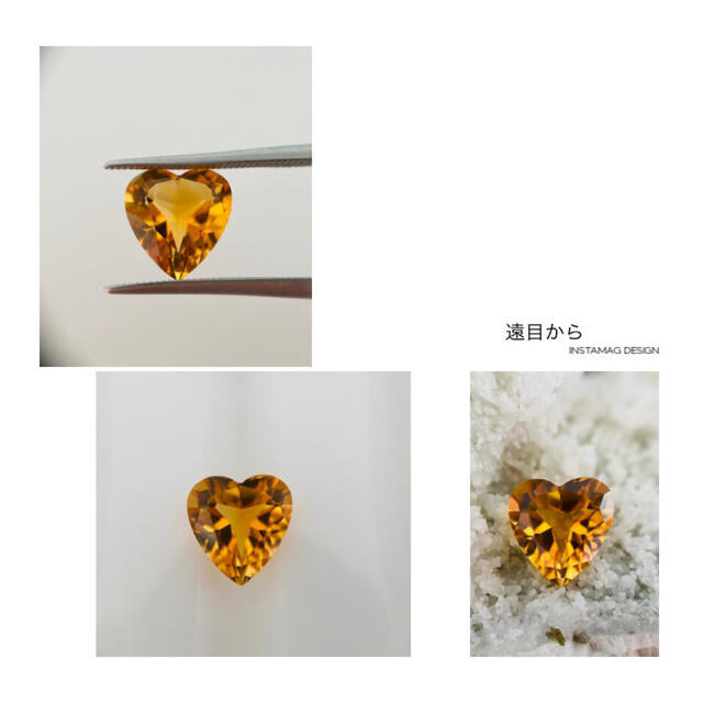 (R0314-2)『マディラシトリン9mm』天然シトリン　ルース　2.23ct