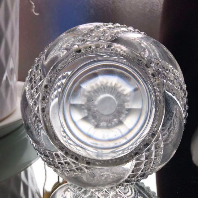 稀オールドバカラBACCARATセルパンタンSERPENTINEデカンタ 水差し-