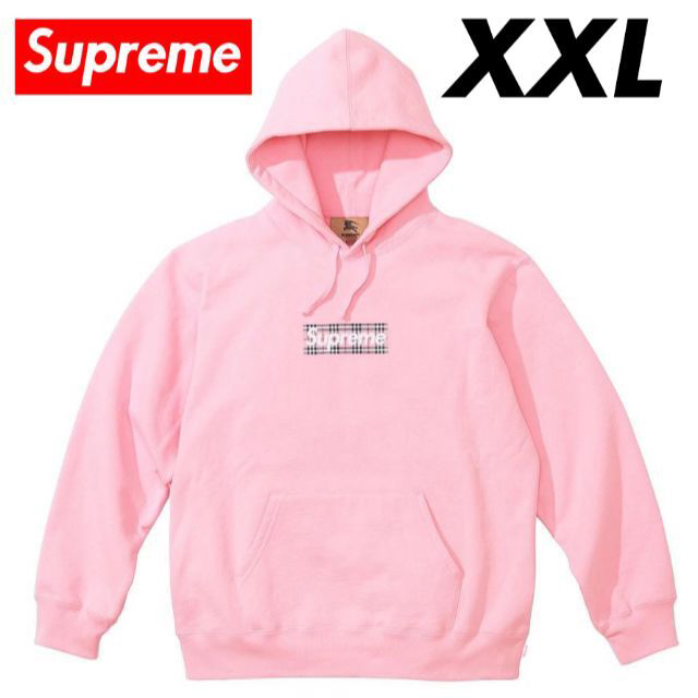 Supreme Burberr Box Logo Hooded XXL